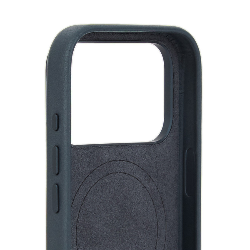 Mujjo Troubadour custodia in pelle per Apple iPhone 18 Pro / 17 Pro, MagSafe, basalto