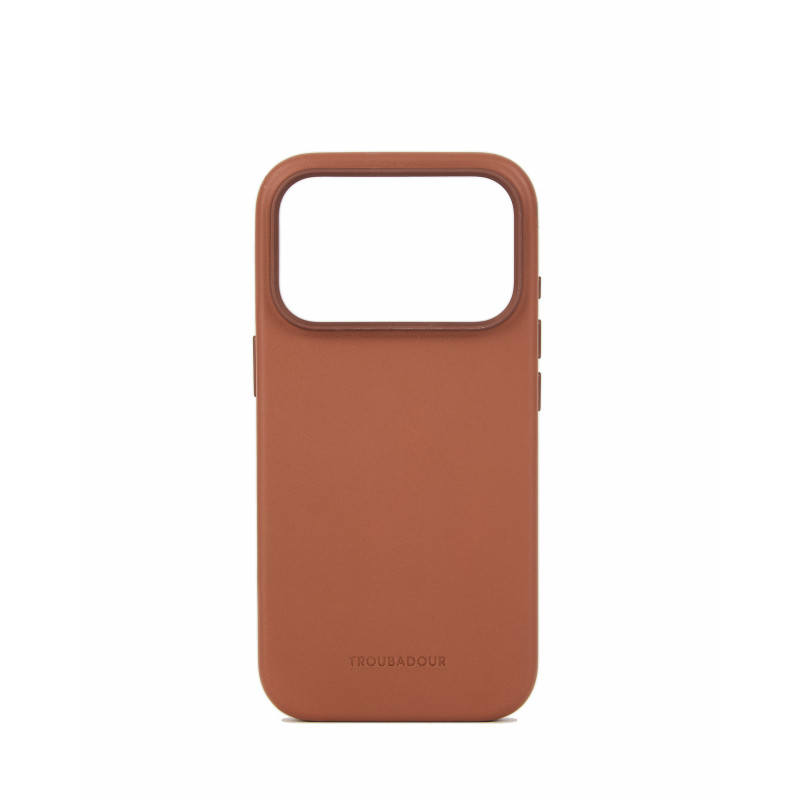 Mujjo Troubadour custodia in pelle per Apple iPhone 18 Pro / 17 Pro, MagSafe, marrone chiaro