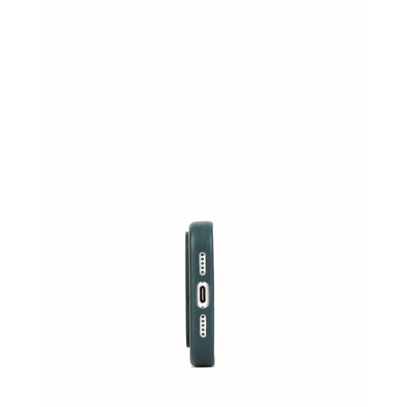Mujjo Troubadour custodia in pelle per Apple iPhone 18 Pro / 17 Pro, MagSafe, verde ossidiana