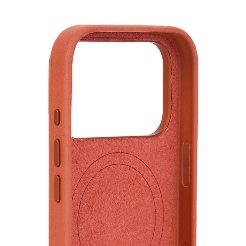Mujjo Troubadour custodia in pelle per Apple iPhone 18 Pro / 17 Pro, MagSafe, terracotta