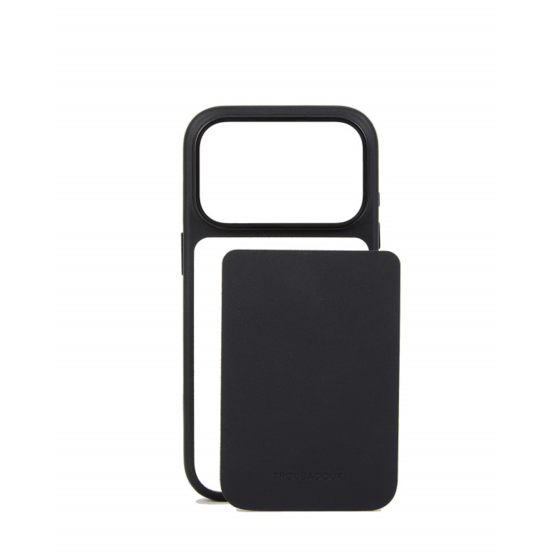 Mujjo Troubadour Modular custodia in pelle per Apple iPhone 18 Pro / 17 Pro, MagSafe, nera