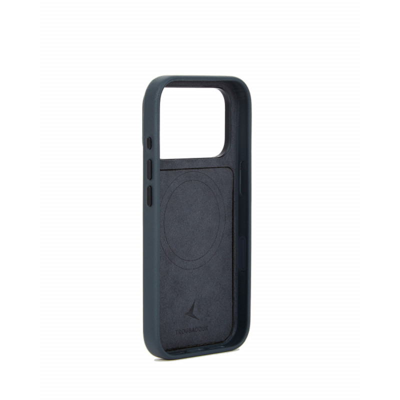 Mujjo Troubadour Modular custodia in pelle per Apple iPhone 18 Pro / 17 Pro, MagSafe, basalto