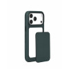 Mujjo Troubadour Modular Leather Case custodia in pelle per Apple iPhone 18 Pro Max / 17 Pro Max, MagSafe, verde ossidiana