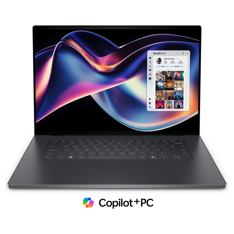 Dell XPS 16 DA16260-945YK notebook touch da 16 pollici, Intel Core Ultra X9 388H, 32 GB RAM, 1 TB SSD, Windows 11 Home, grafite