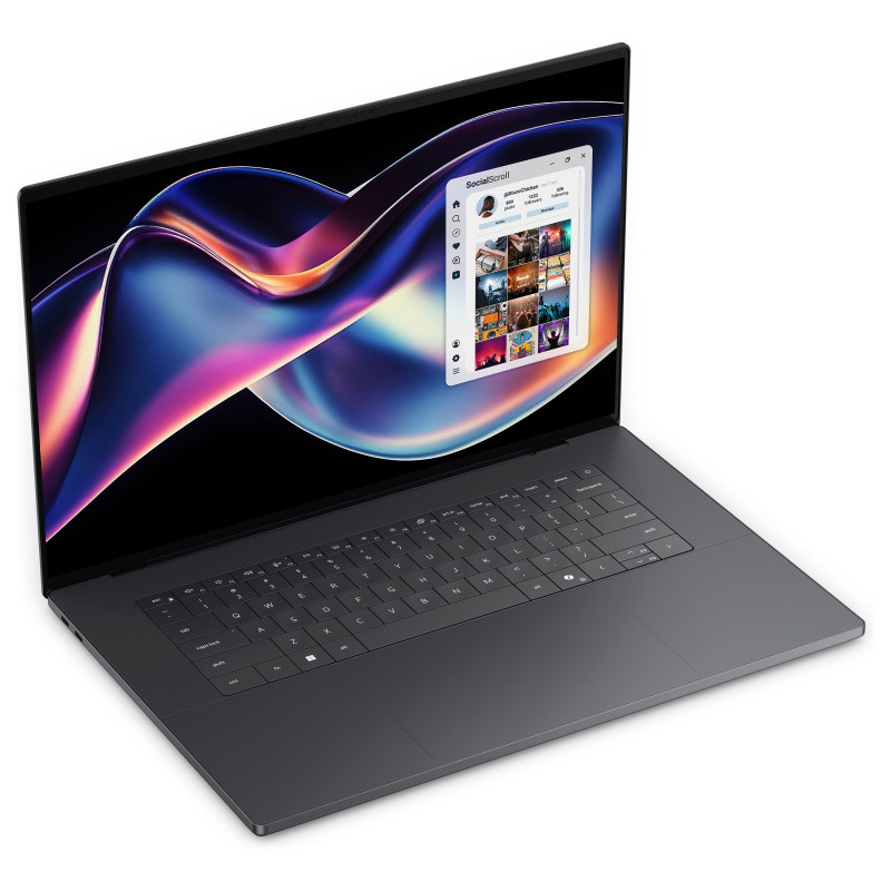 Dell XPS 16 DA16260-945YK notebook touch da 16 pollici, Intel Core Ultra X9 388H, 32 GB RAM, 1 TB SSD, Windows 11 Home, grafite