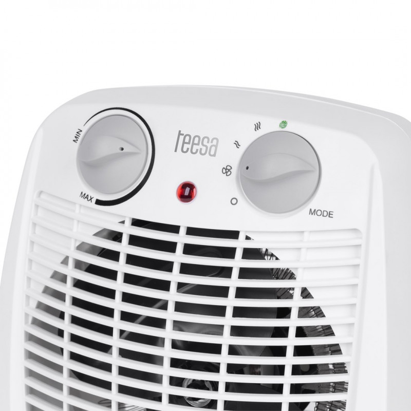 Teesa TSA8059 termoventilatore, 0,8/1,2/2 kW, bianco