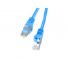 Lanberg PCF6-10CC-0050-B cavo di rete Cat6 F/UTP, 0,5 m, blu