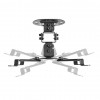 Maclean MC-200 B supporto a soffitto per proiettori, 54–320 mm, fino a 13,5 kg, nero