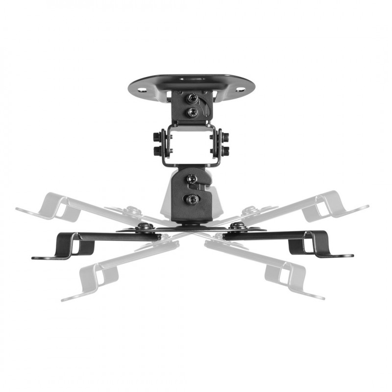 Maclean MC-200 B supporto a soffitto per proiettori, 54–320 mm, fino a 13,5 kg, nero