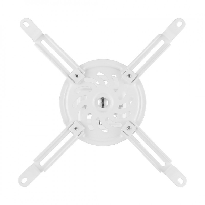 Maclean MC-200 W supporto da soffitto per proiettori, acciaio, 54–320 mm, fino a 13,5 kg, bianco