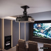 Maclean MC-208 B supporto da soffitto per proiettori, acciaio, 180–310 mm, fino a 15 kg, nero