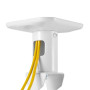 Maclean MC-208 W supporto da soffitto per proiettori, acciaio, 180–310 mm, fino a 15 kg, bianco