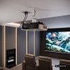 Maclean MC-208 W supporto da soffitto per proiettori, acciaio, 180–310 mm, fino a 15 kg, bianco