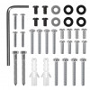 Maclean MC-208 W supporto da soffitto per proiettori, acciaio, 180–310 mm, fino a 15 kg, bianco