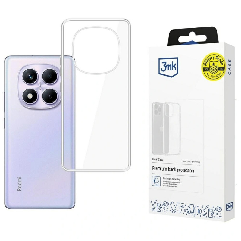 3MK Clear Case Xiaomi Redmi Note 14 Pro 4G custodia, trasparente