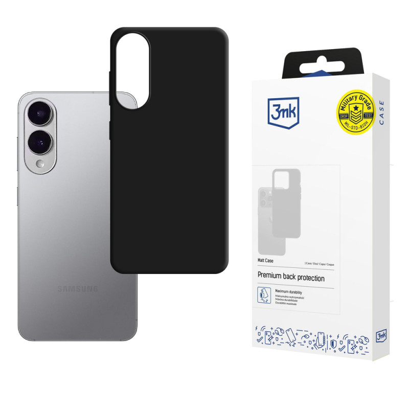 3MK Matt Case custodia per Samsung Galaxy S25 Edge, nera