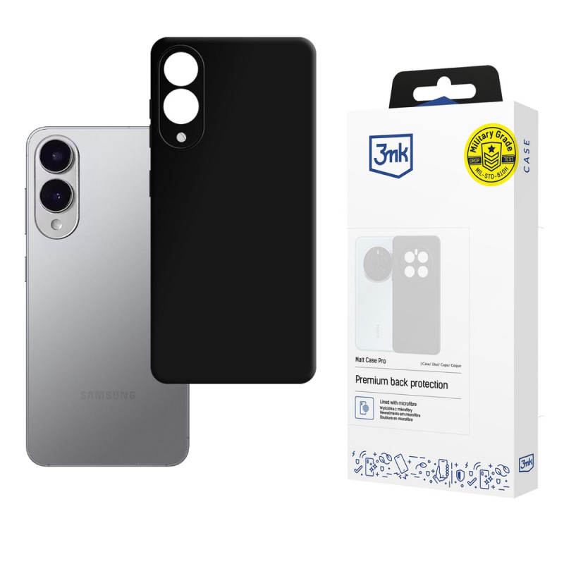 3MK Matt Case Pro custodia per Samsung Galaxy S25 Edge, nera