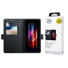 3MK Wallet Case custodia a portafoglio per Samsung Galaxy S25 Edge, nera