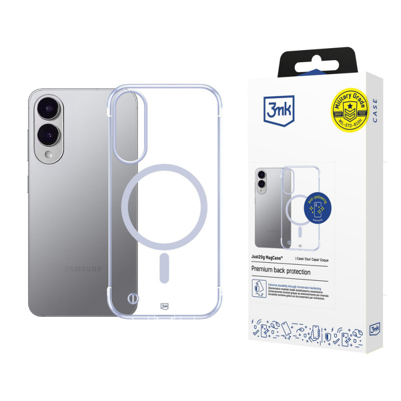 3MK Just20g MagCase custodia per Samsung Galaxy S25 Edge, trasparente