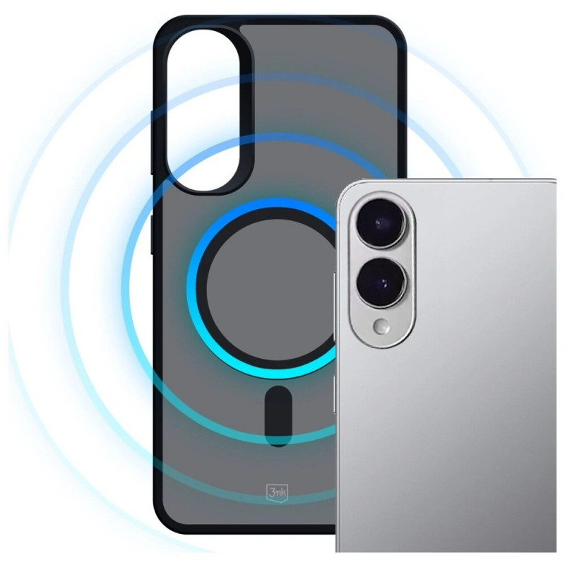 3MK Smoke MagCase custodia per Samsung Galaxy S25 Edge, nera