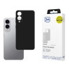3MK custodia in silicone per Samsung Galaxy S25 Edge, nera