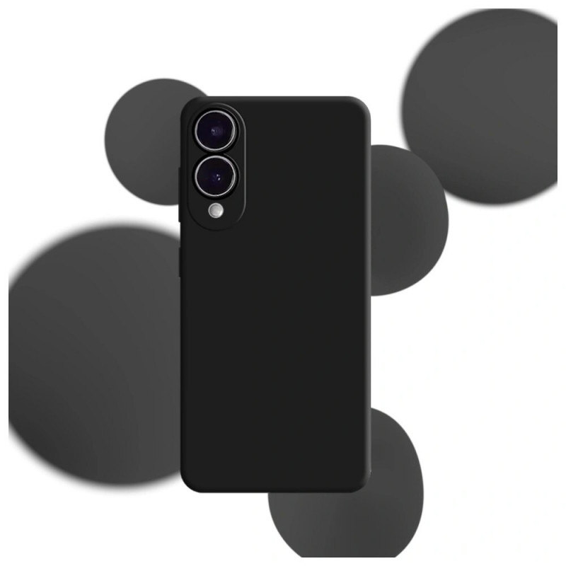3MK custodia in silicone per Samsung Galaxy S25 Edge, nera