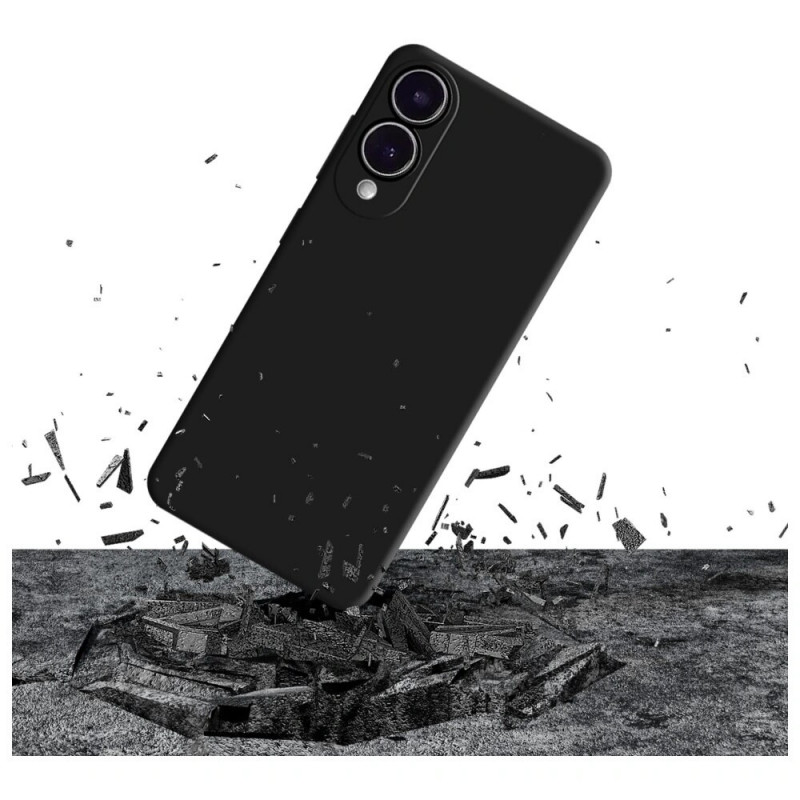 3MK custodia in silicone per Samsung Galaxy S25 Edge, nera