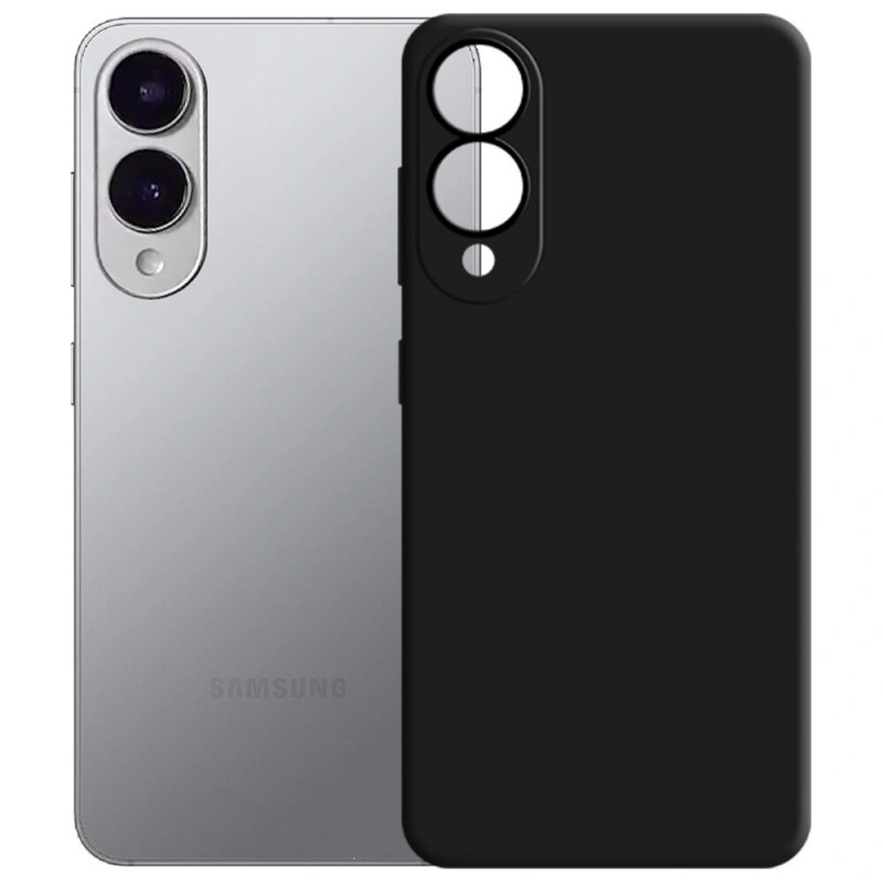 3MK custodia in silicone per Samsung Galaxy S25 Edge, nera