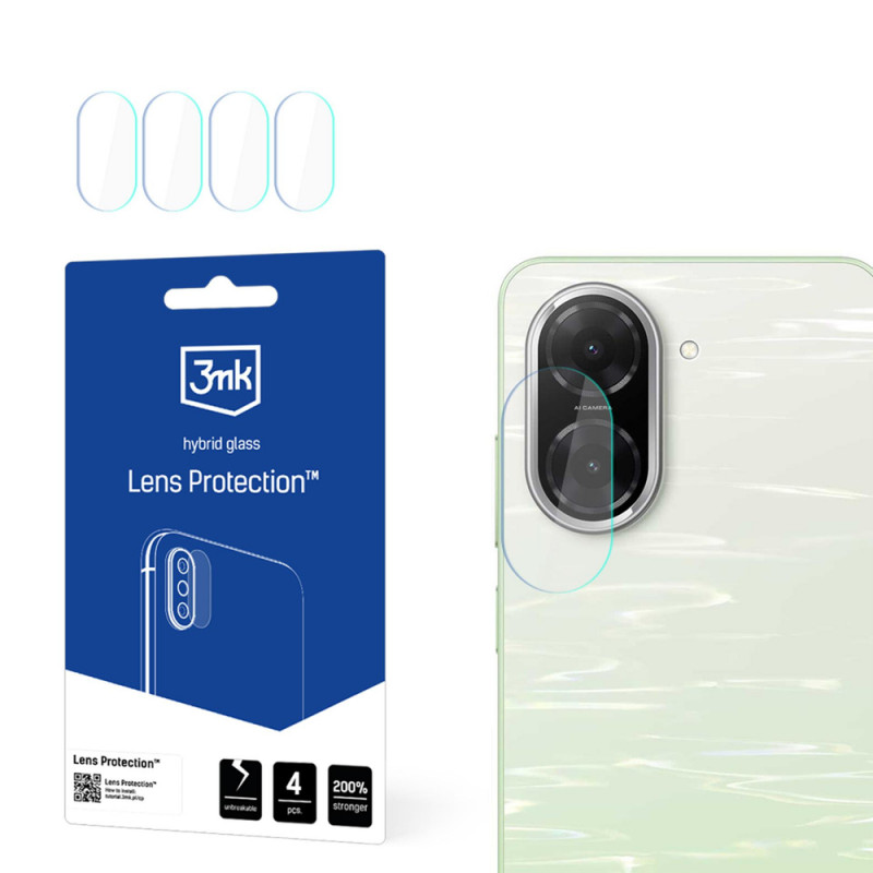 3MK Lens Protection vetro ibrido per obiettivo della fotocamera Xiaomi Redmi A5 4G (4 pz.)