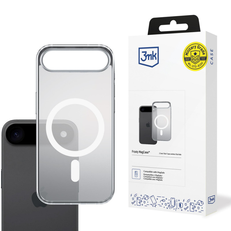 3MK Frosty MagCase custodia per Apple iPhone Air, bianca