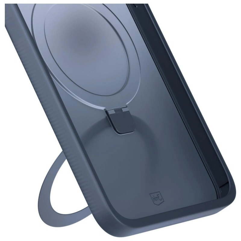 3mk Smoke Case Mag&Stand custodia per Apple iPhone Air, nera