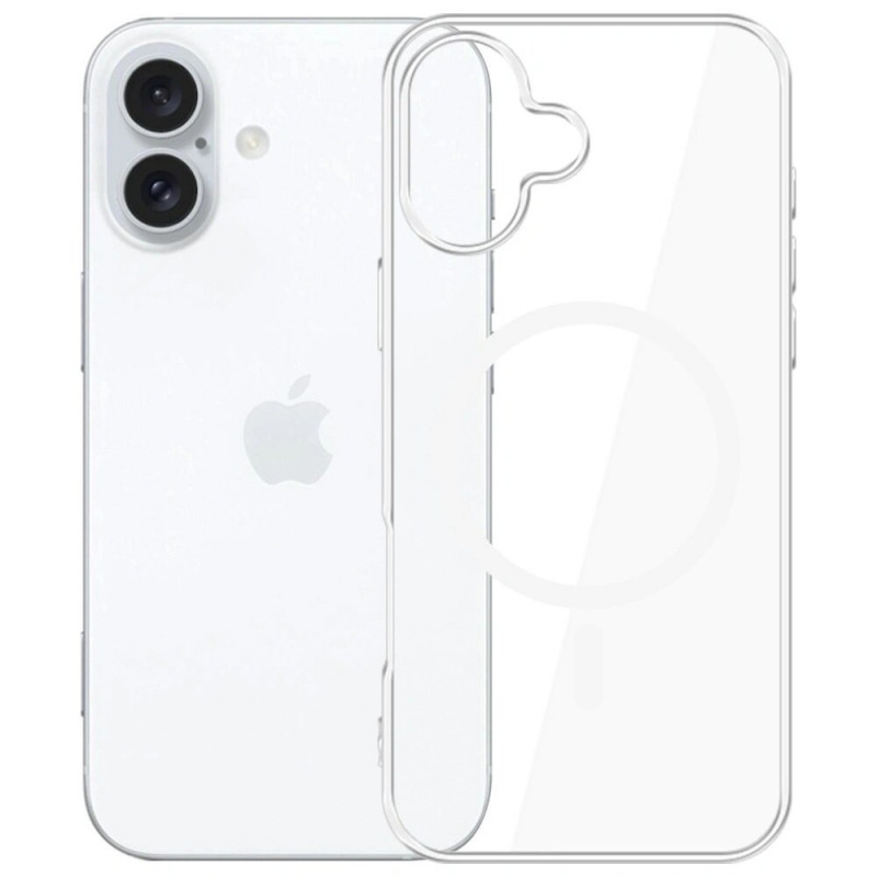 3MK Clear MagCase custodia per Apple iPhone 17, trasparente