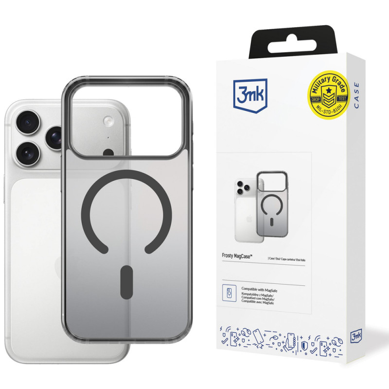 3mk Frosty MagCase custodia per Apple iPhone 17 Pro Max, nera