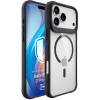 3mk Satin Armor MagCase custodia per Apple iPhone 17 Pro Max, trasparente nera