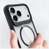 3mk Satin Armor MagCase custodia per Apple iPhone 17 Pro Max, trasparente nera