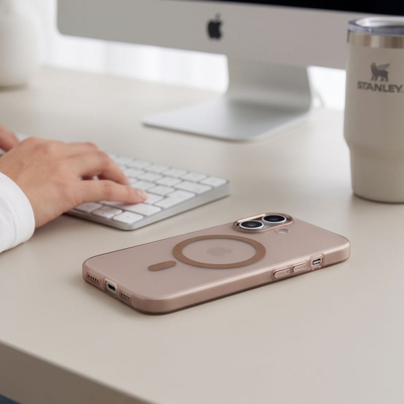 Tech-Protect MagZero MagSafe custodia per Apple iPhone 17, Desert Gold opaco