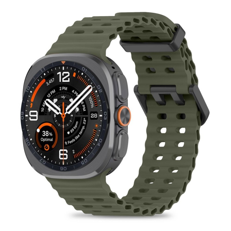 Tech-Protect Iconband Pro cinturino per Samsung Galaxy Watch Ultra 1 / 2 (2024-2026), 47 mm, verde militare