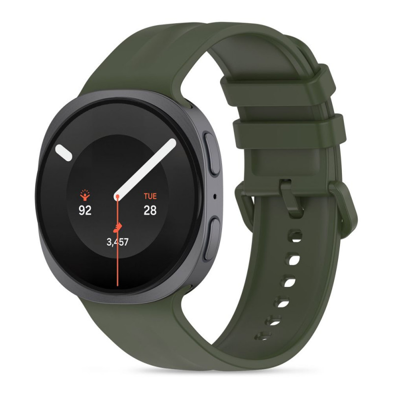 Tech-Protect Silicone Evo cinturino per Samsung Galaxy Watch 8 / 9 / Classic (40 / 44 / 46 mm), verde militare