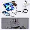 Tech-Protect UltraBoost DNA cavo 3 in 1 da USB-A a Lightning / USB-C / Micro-USB, 3 A, 120 cm, grigio ferro