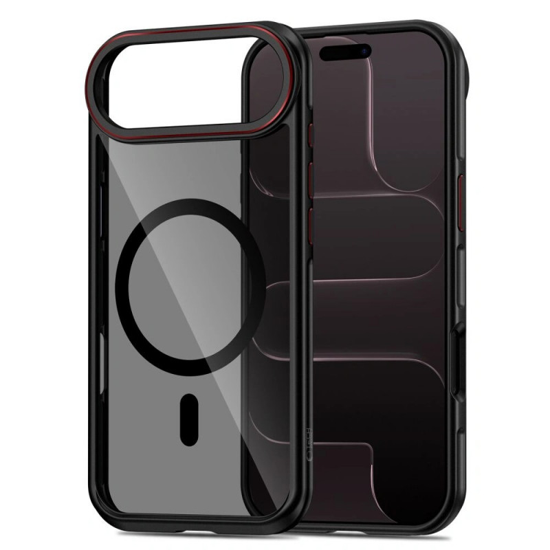 Tech-Protect MagHybrid MagSafe custodia per Apple iPhone Air, nero/rosso