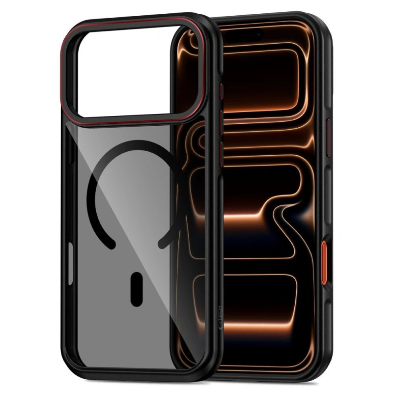 Custodia Tech-Protect MagHybrid MagSafe per Apple iPhone 17 Pro, nera/rossa