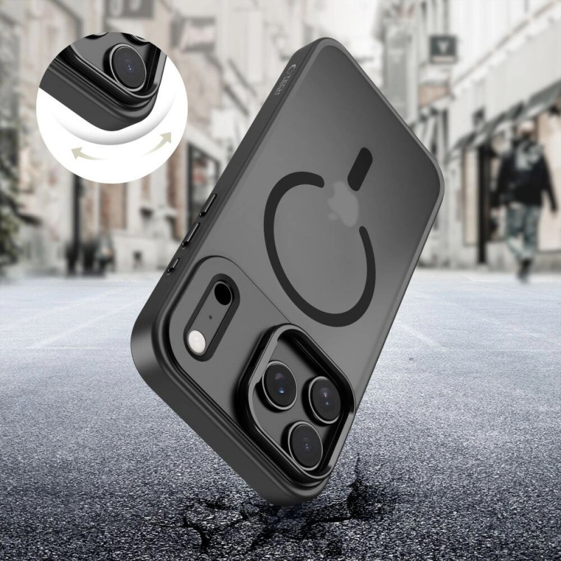 Custodia Tech-Protect Magstand MagSafe per Apple iPhone 17 Pro, nera opaca