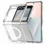 Custodia Tech-Protect Flexair Hybrid MagSafe per Samsung Galaxy Z Flip 6 / 7 FE, trasparente