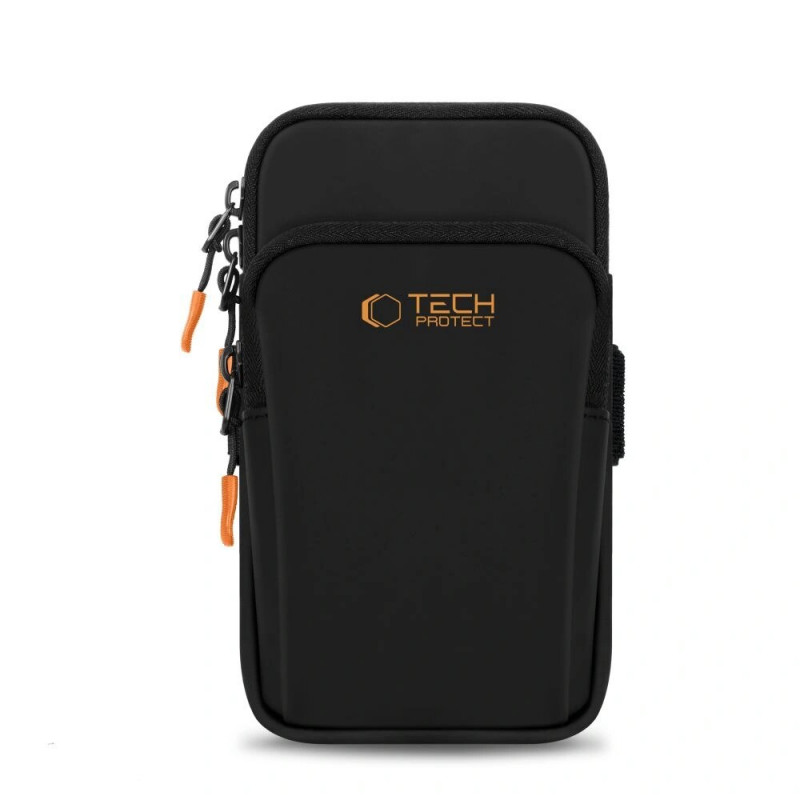 Tech-Protect M7 fascia da braccio sportiva universale (custodia), nera/arancione