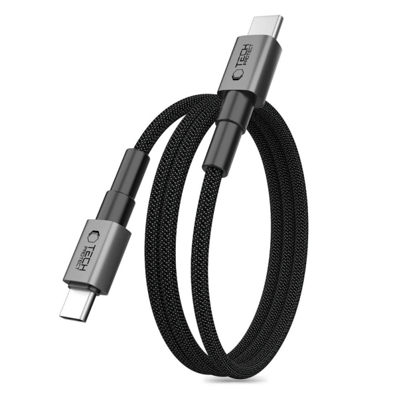 Tech-Protect Ultraboost DNA MagTwist cavo USB-C PD 100W / 5A, 100 cm, grigio ferro
