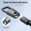 Tech-Protect Ultraboost DNA cavo portachiavi da USB-C a USB-C PD 60W / 3A, 17 cm, grigio ferro