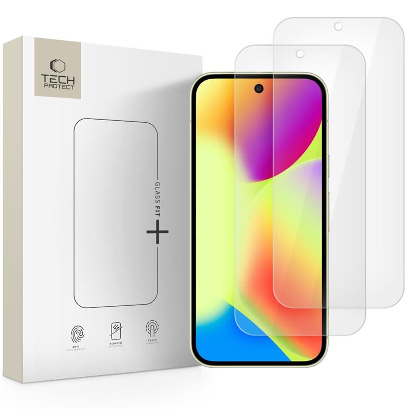 Tech-Protect Glass Fit+ vetro temperato per Google Pixel 9 / 9 Pro / 10 / 10 Pro / 11 / 11 Pro, trasparente (2 pz.)