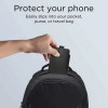 Tech-Protect SM65 custodia universale per telefono, 6,0-6,9 pollici, similpelle ecologica, nera e rossa