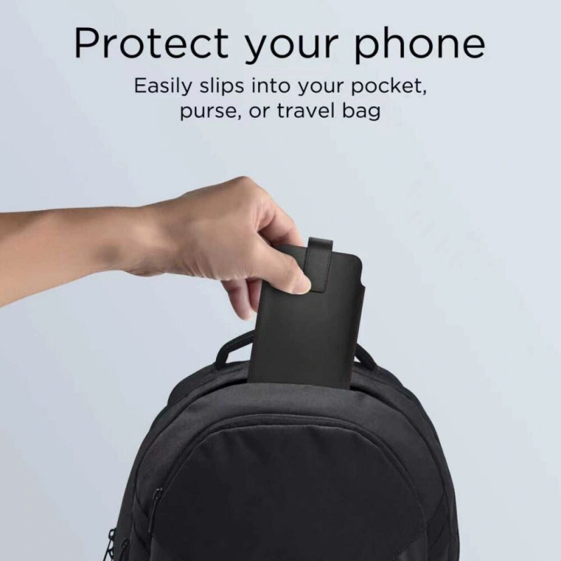 Tech-Protect SM65 custodia universale per telefono, 6,0-6,9 pollici, similpelle ecologica, nera e rossa