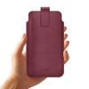Tech-Protect SM65 custodia universale per telefono, 6,0-6,9 pollici, similpelle ecologica, bordeaux
